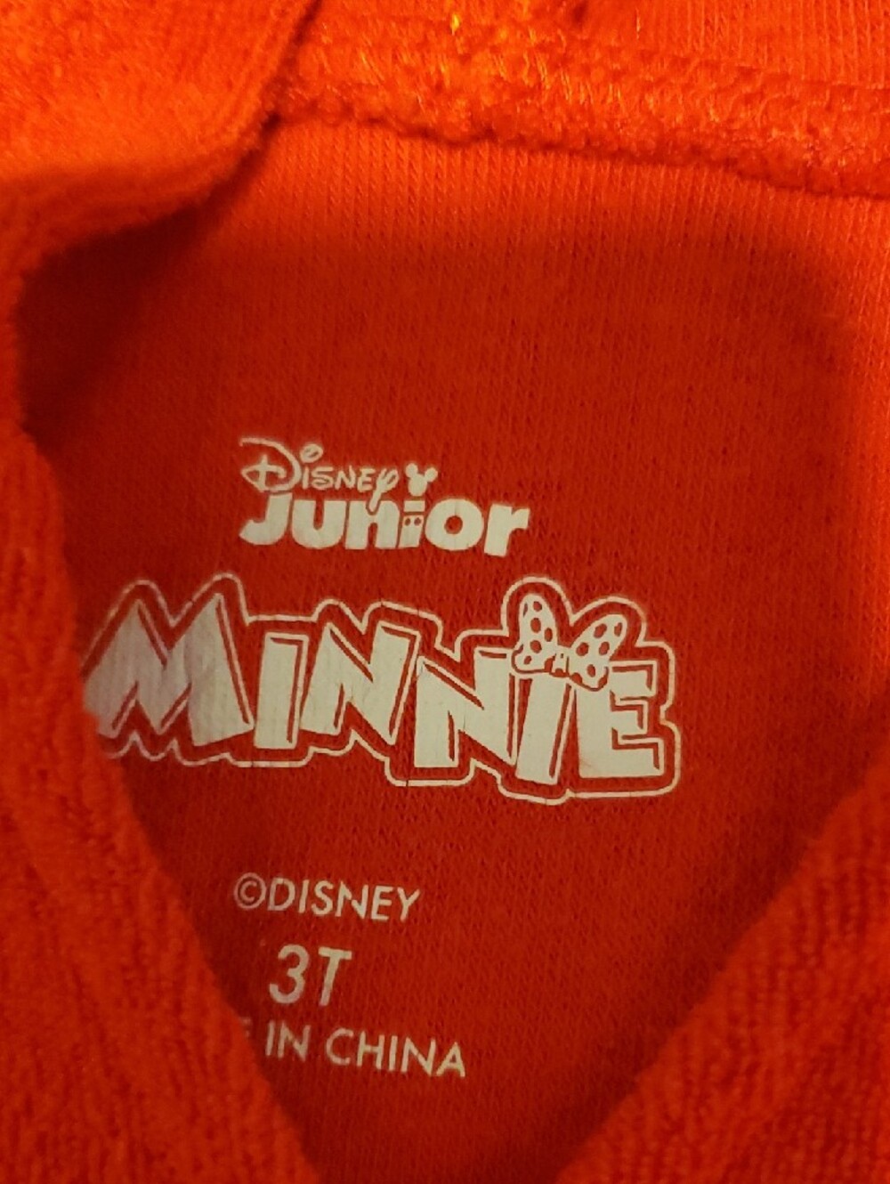Disney Red Minnie Mouse Hooded Kids Swim Coverup - Picture 2 of 2